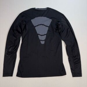 Nike Pro Combat Compression Shirt Men's L Black Dri-Fit Breathable Mesh 451656